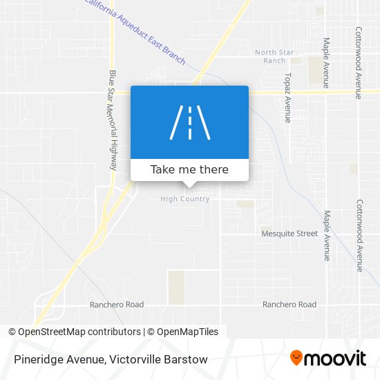 Pineridge Avenue map