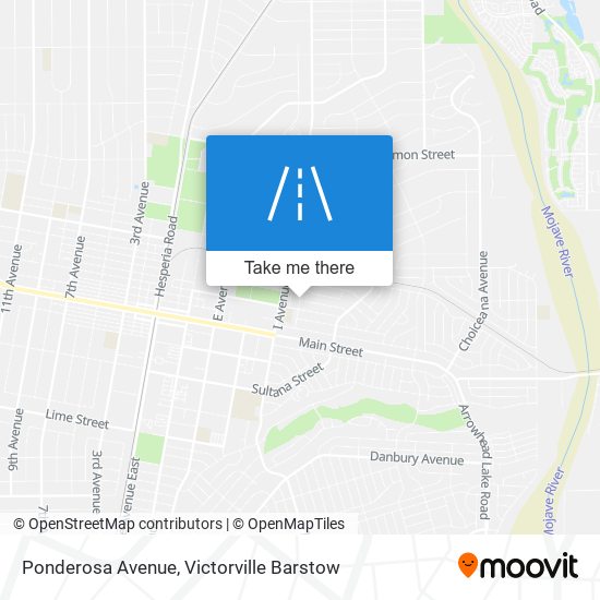 Mapa de Ponderosa Avenue