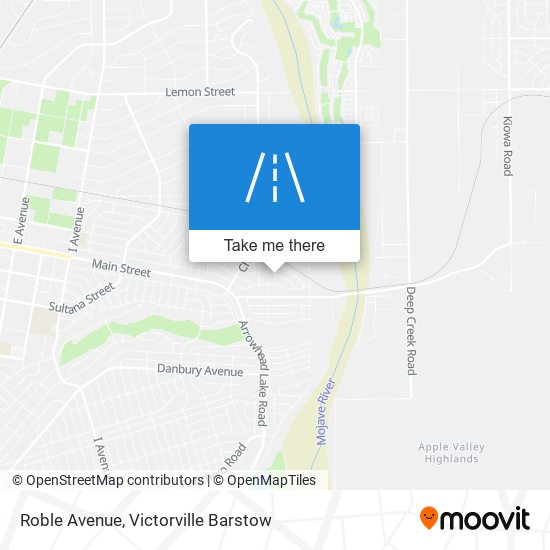 Mapa de Roble Avenue