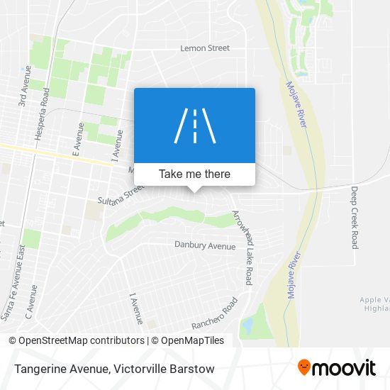 Mapa de Tangerine Avenue