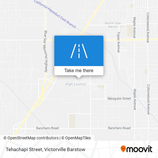 Tehachapi Street map