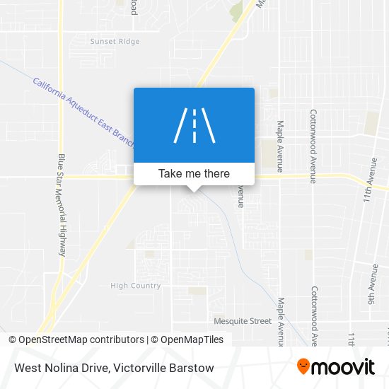 Mapa de West Nolina Drive