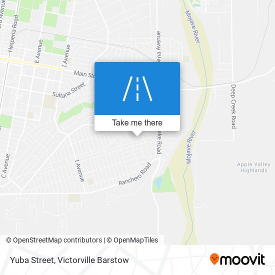 Yuba Street map