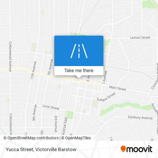 Yucca Street map