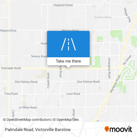 Palmdale Road map