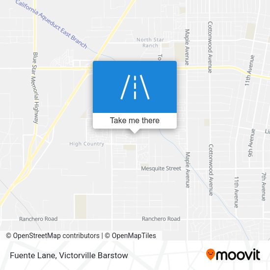 Fuente Lane map