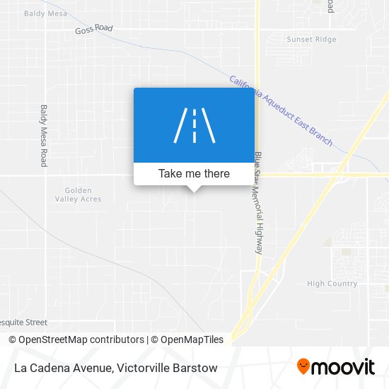 Mapa de La Cadena Avenue