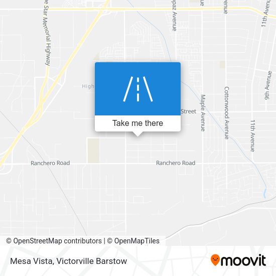 Mesa Vista map