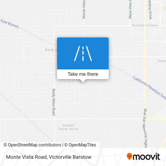 Monte Vista Road map