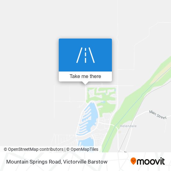 Mapa de Mountain Springs Road