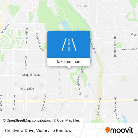 Crestview Drive map