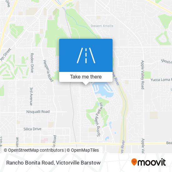 Rancho Bonita Road map