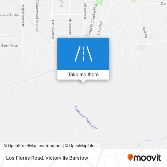 Los Flores Road map