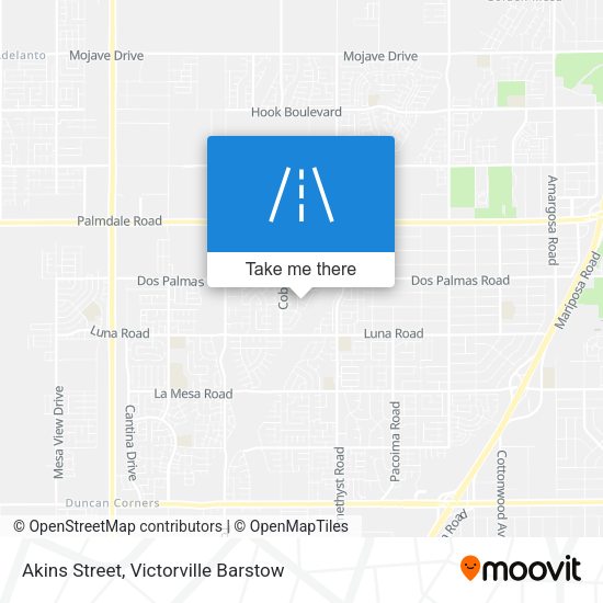 Akins Street map