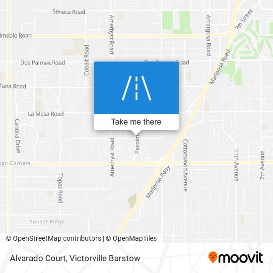 Alvarado Court map