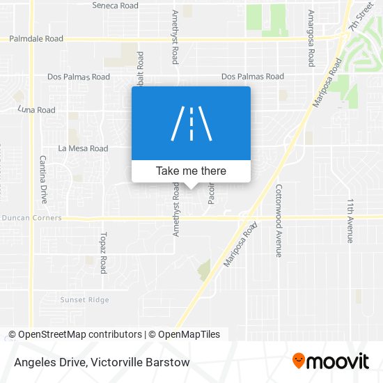 Angeles Drive map