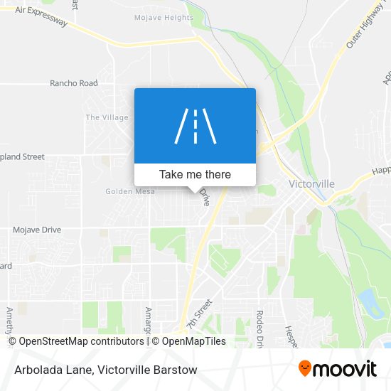 Arbolada Lane map