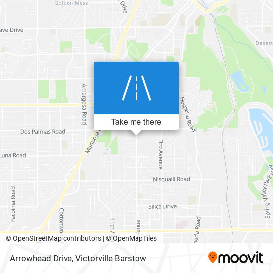 Arrowhead Drive map