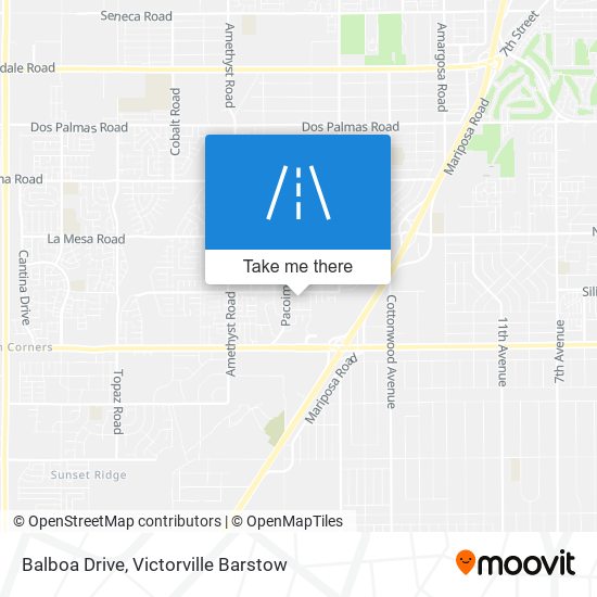 Balboa Drive map