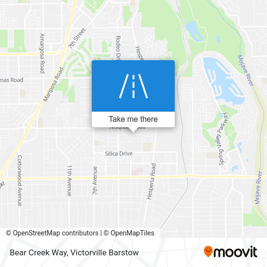 Bear Creek Way map