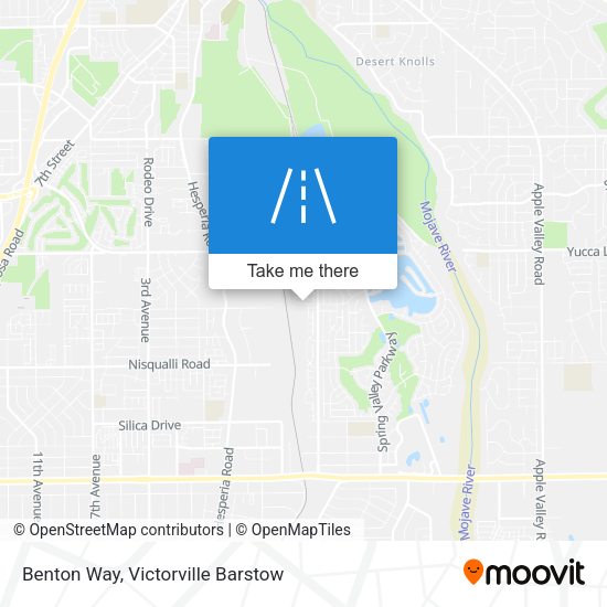 Benton Way map
