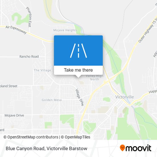 Mapa de Blue Canyon Road