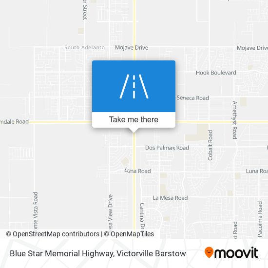 Blue Star Memorial Highway map