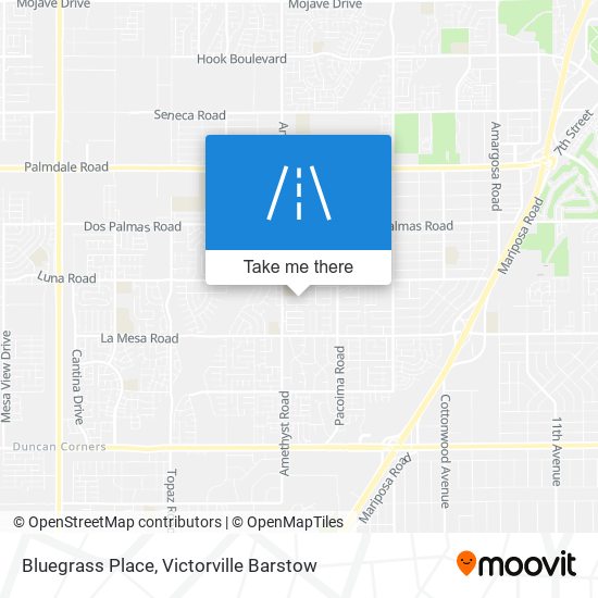 Bluegrass Place map