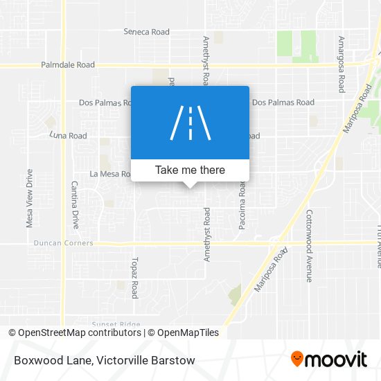 Boxwood Lane map