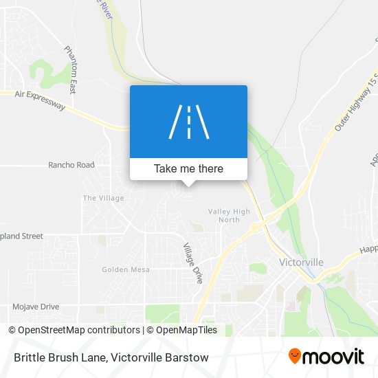 Mapa de Brittle Brush Lane