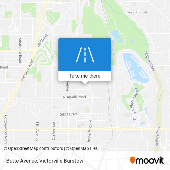 Butte Avenue map