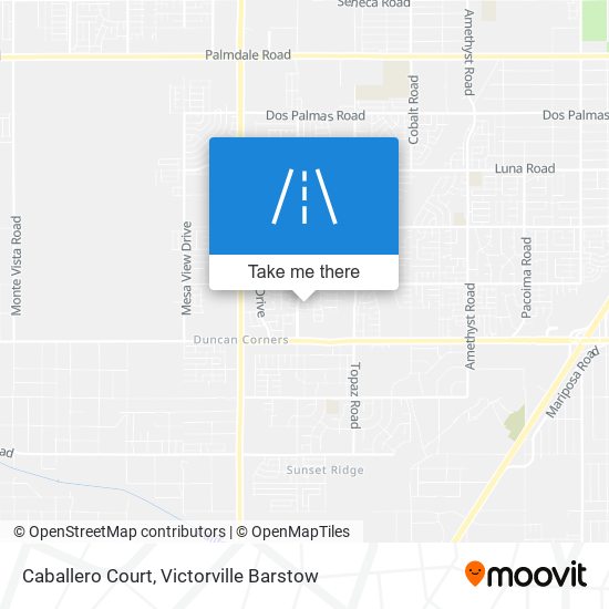 Caballero Court map