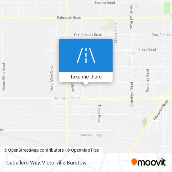 Caballero Way map