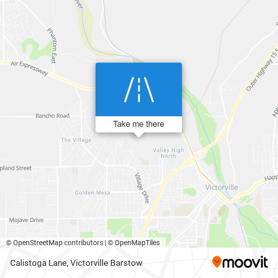 Calistoga Lane map