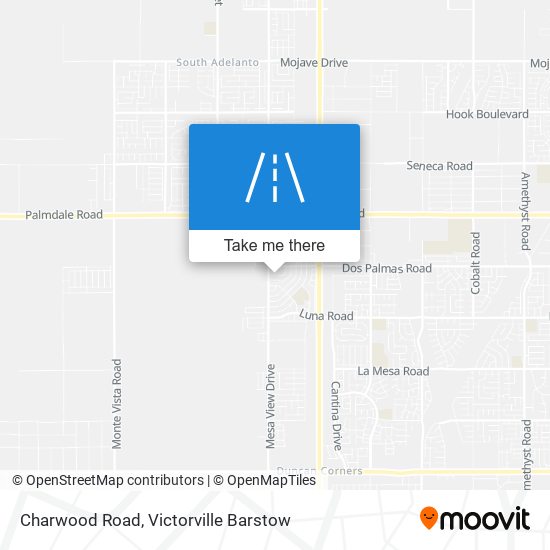 Charwood Road map