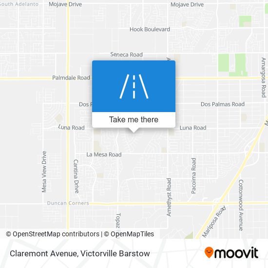 Mapa de Claremont Avenue