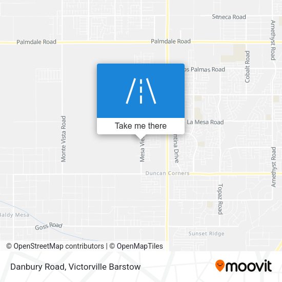 Danbury Road map