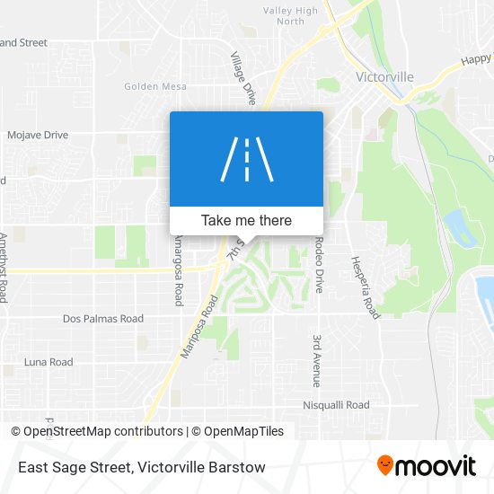 East Sage Street map