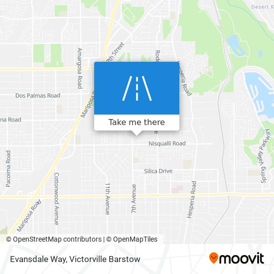 Evansdale Way map