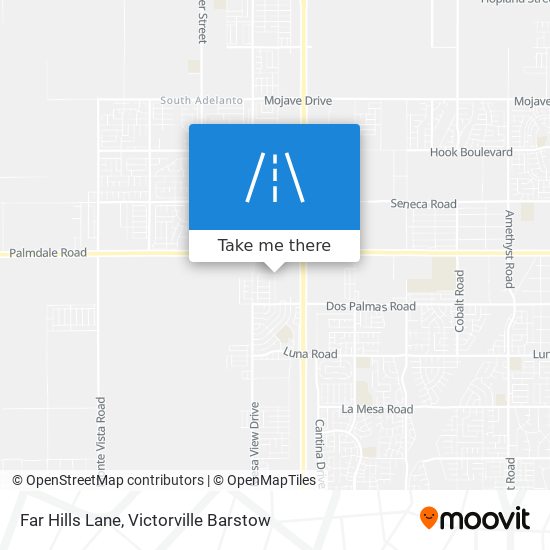 Far Hills Lane map