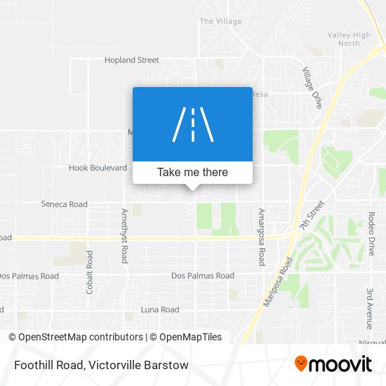 Foothill Road map