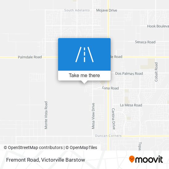 Fremont Road map