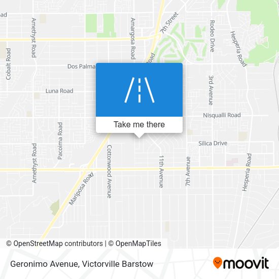 Geronimo Avenue map