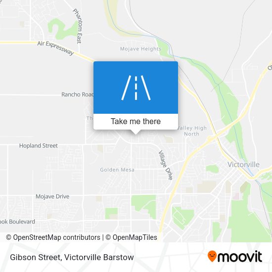 Gibson Street map