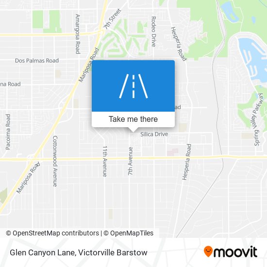 Mapa de Glen Canyon Lane