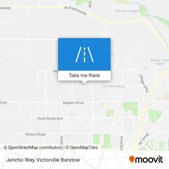 Jericho Way map