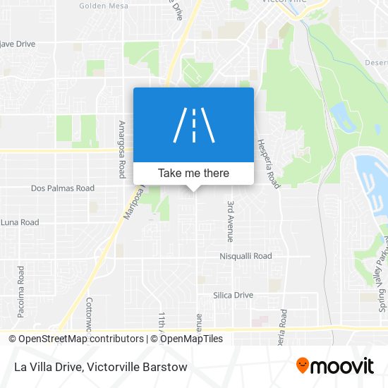 La Villa Drive map