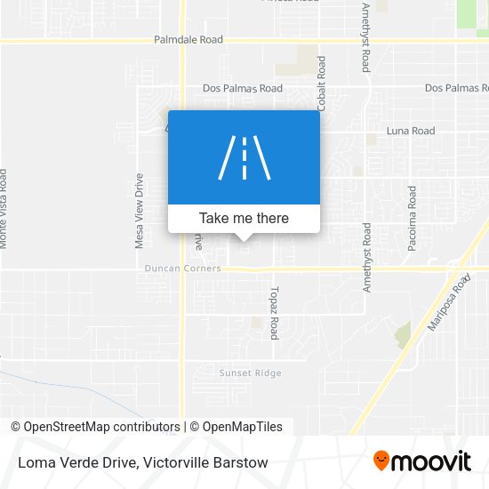 Loma Verde Drive map