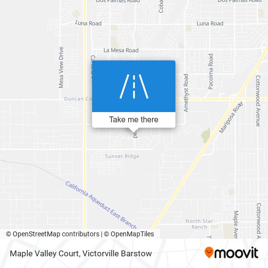 Mapa de Maple Valley Court