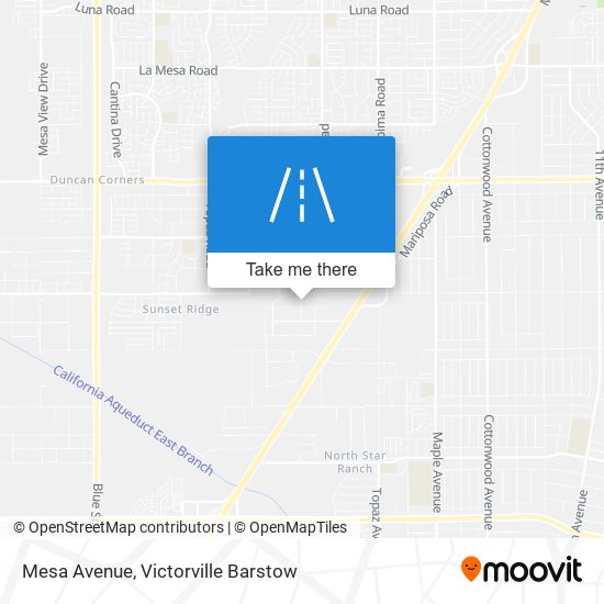 Mapa de Mesa Avenue